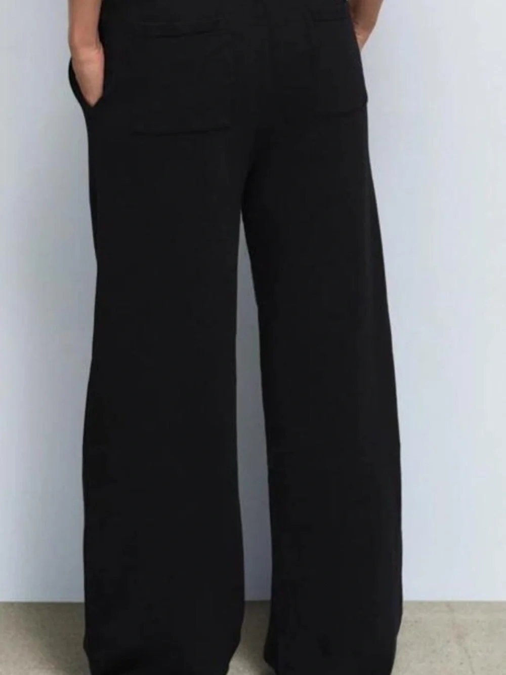 Mate the label organic fleece straight leg sweatpant black medium - Picture 2 of 6